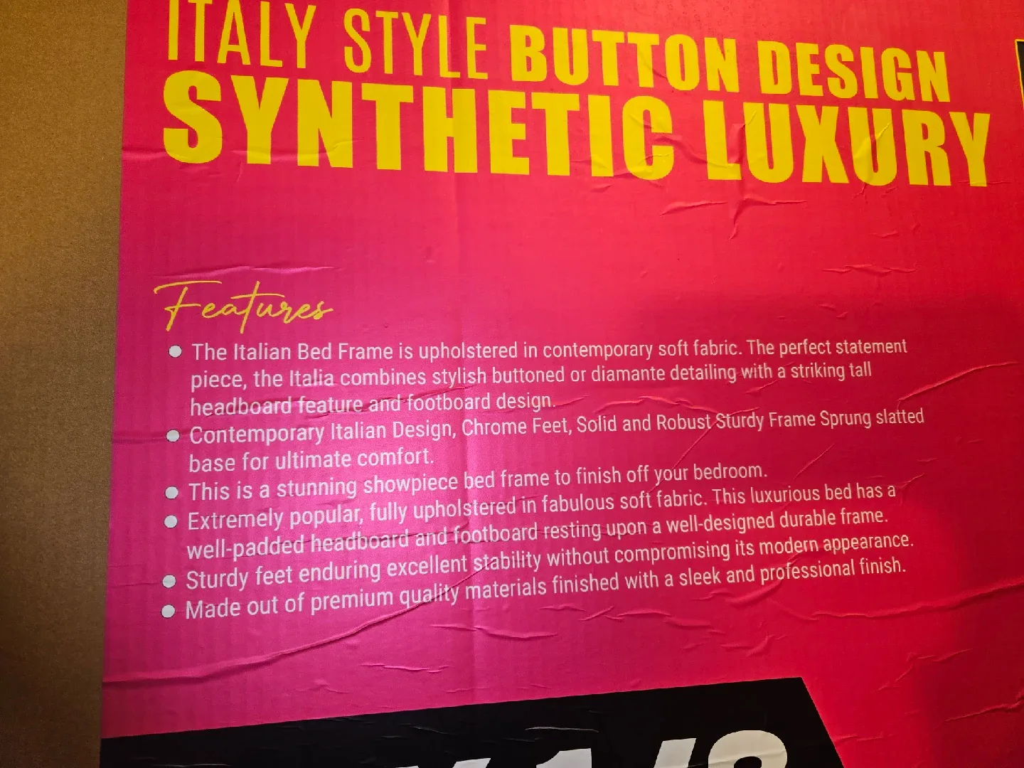 New Queen LED Bed 1144-1 Black/White image indicator(2)