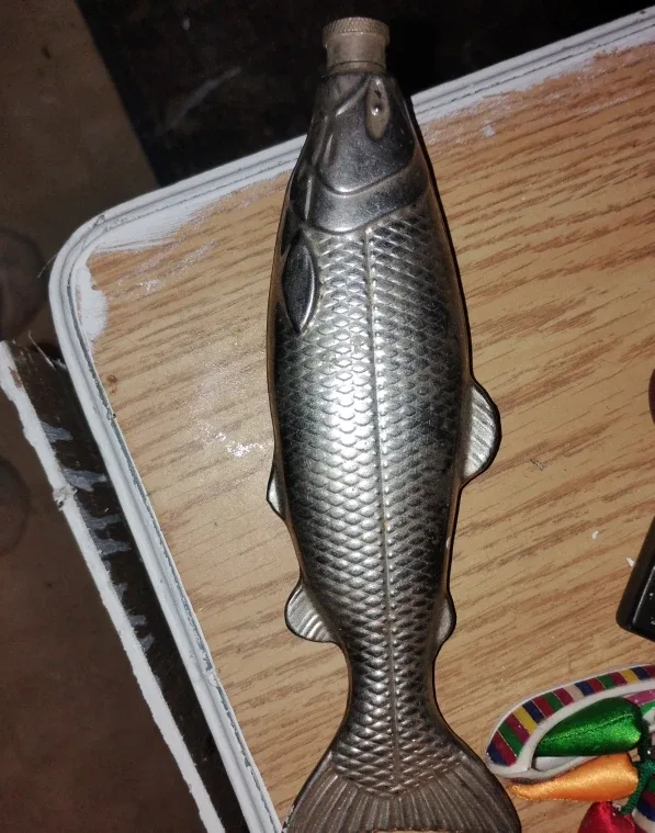 Vintage Fish Shaped Liquor Bottle