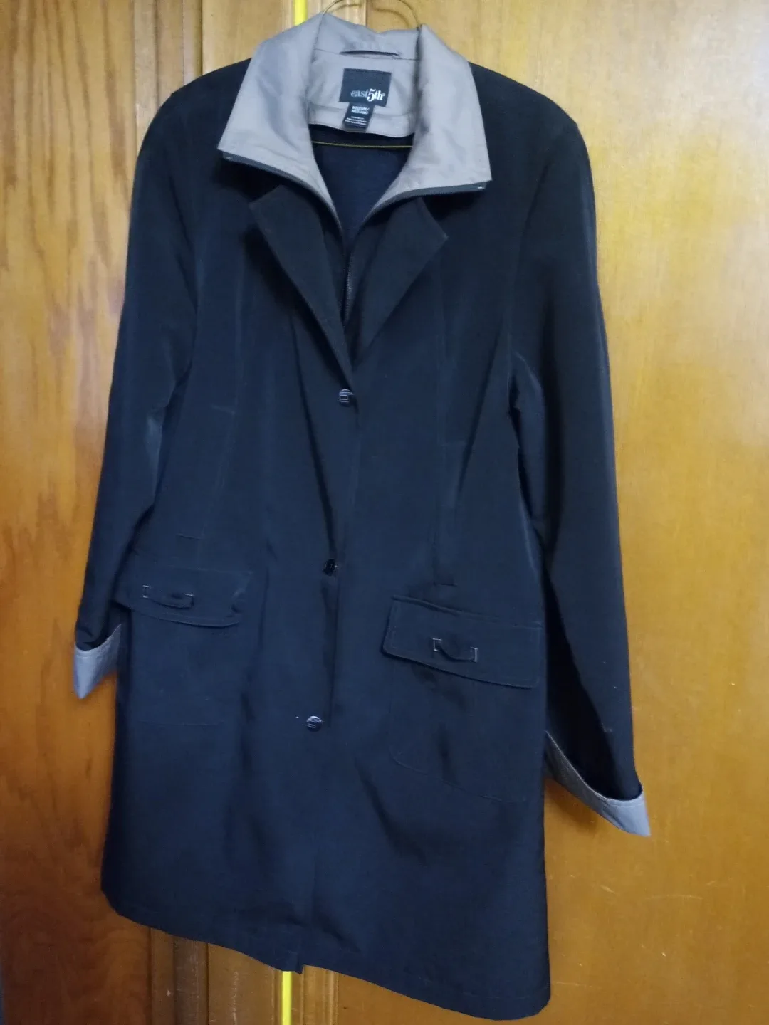 East 5th Black Fall Coat size medium