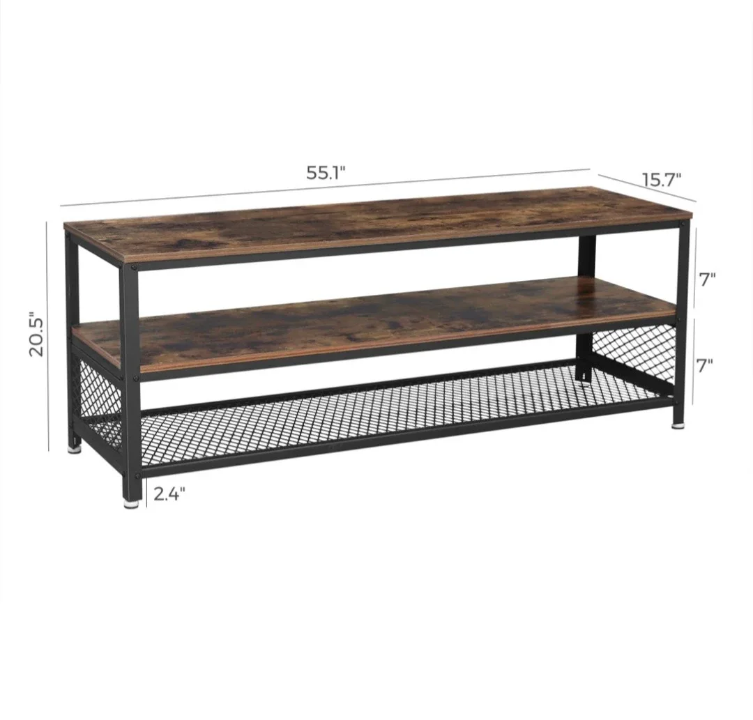 MOVING SALE Williston Forge Grenier Rustic Brown TV Stand image indicator(3)