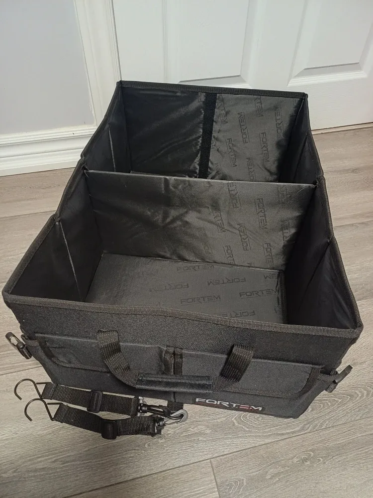 FORTEM Black Collapsible Car Trunk Organizer image indicator(7)