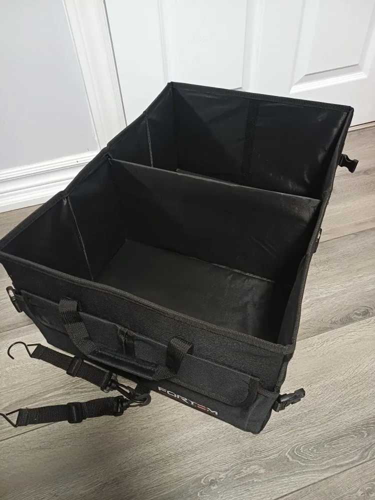 FORTEM Black Collapsible Car Trunk Organizer image indicator(9)