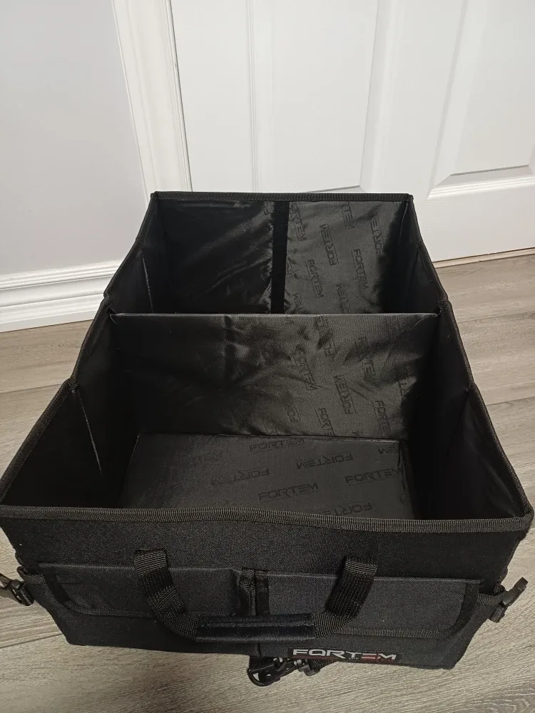 FORTEM Black Collapsible Car Trunk Organizer image indicator(10)