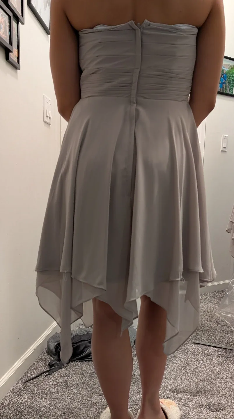 Grey Strapless Dress image indicator(2)