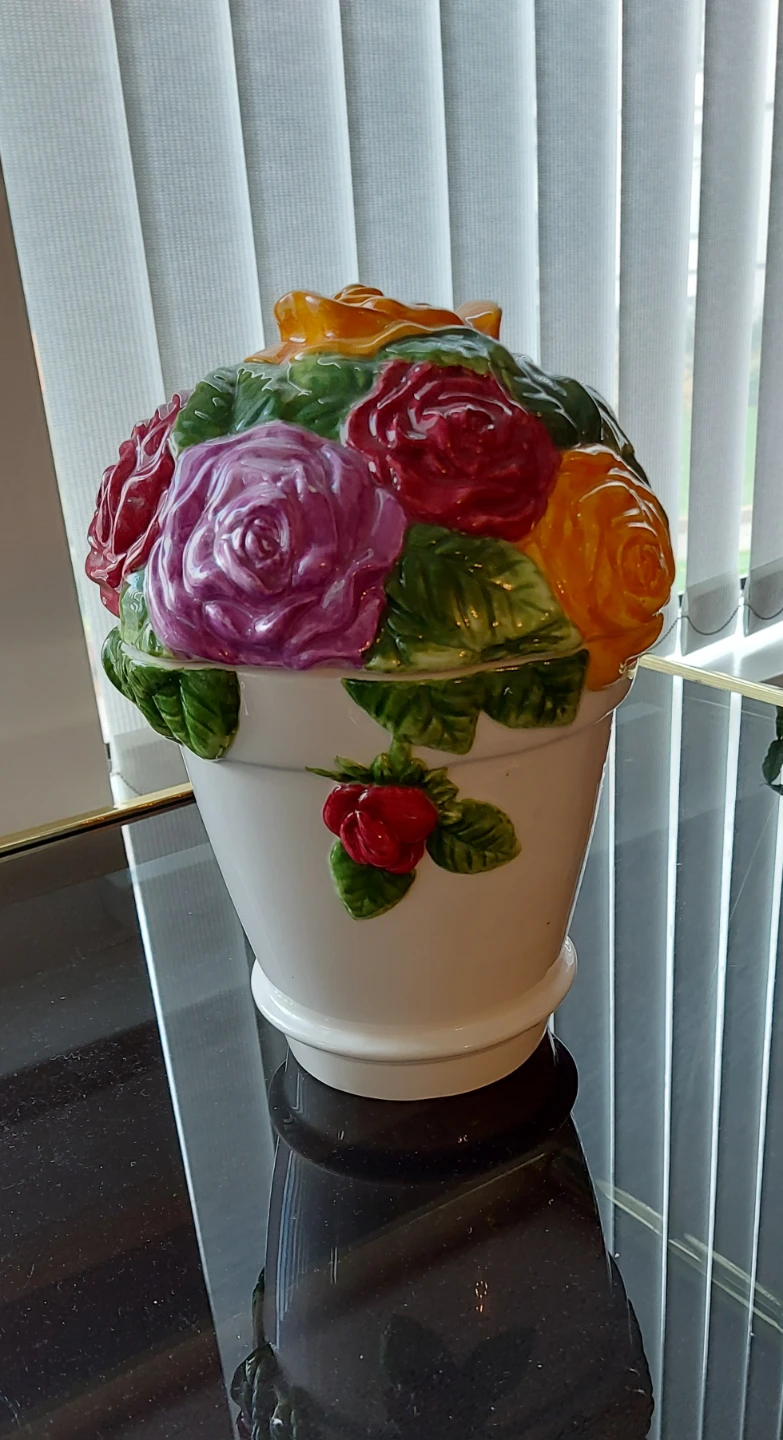 Vintage Floral Covered Candy Dish - photo 2