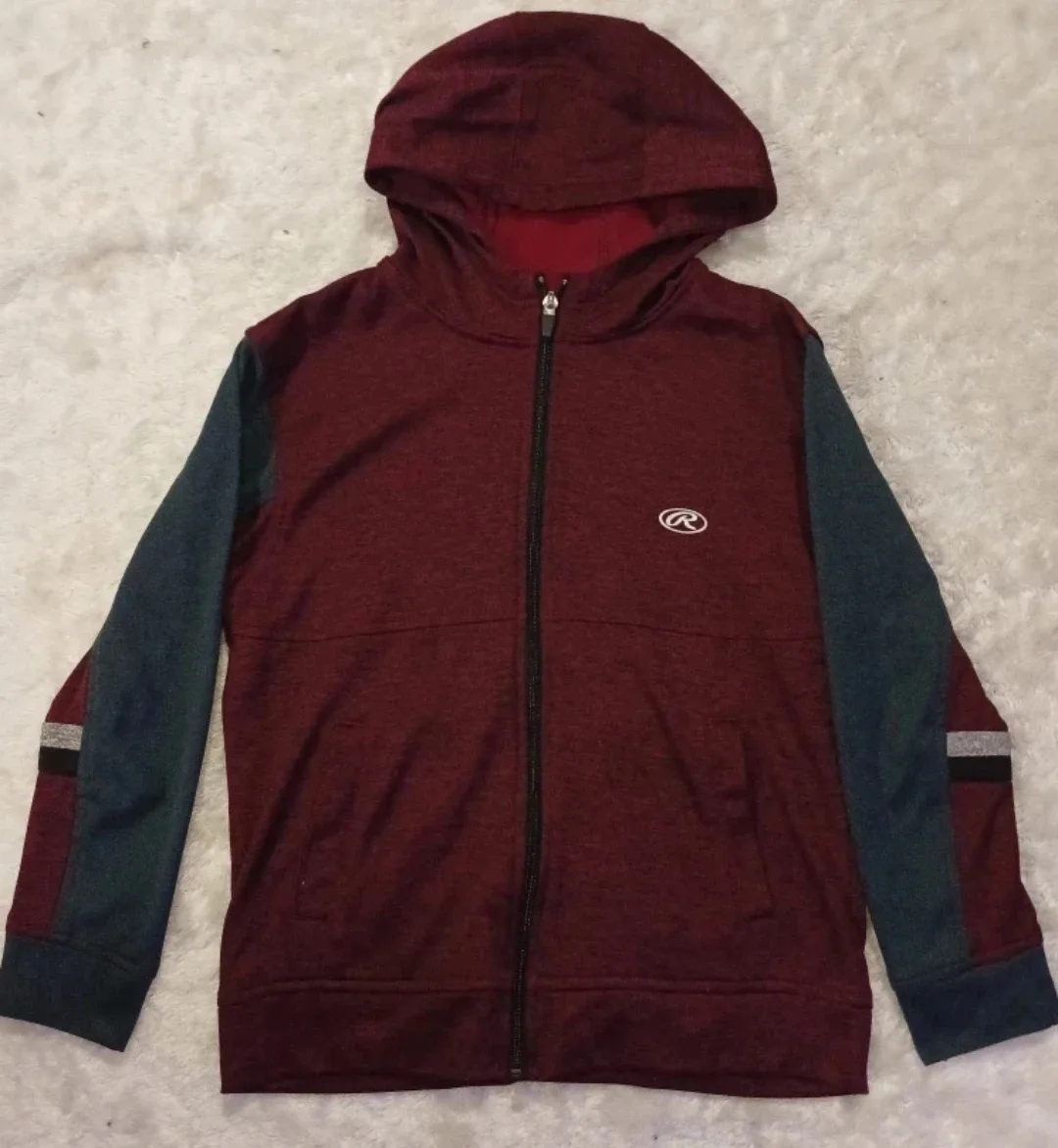 Rawlings Burgundy & Grey Hoodie image indicator(2)