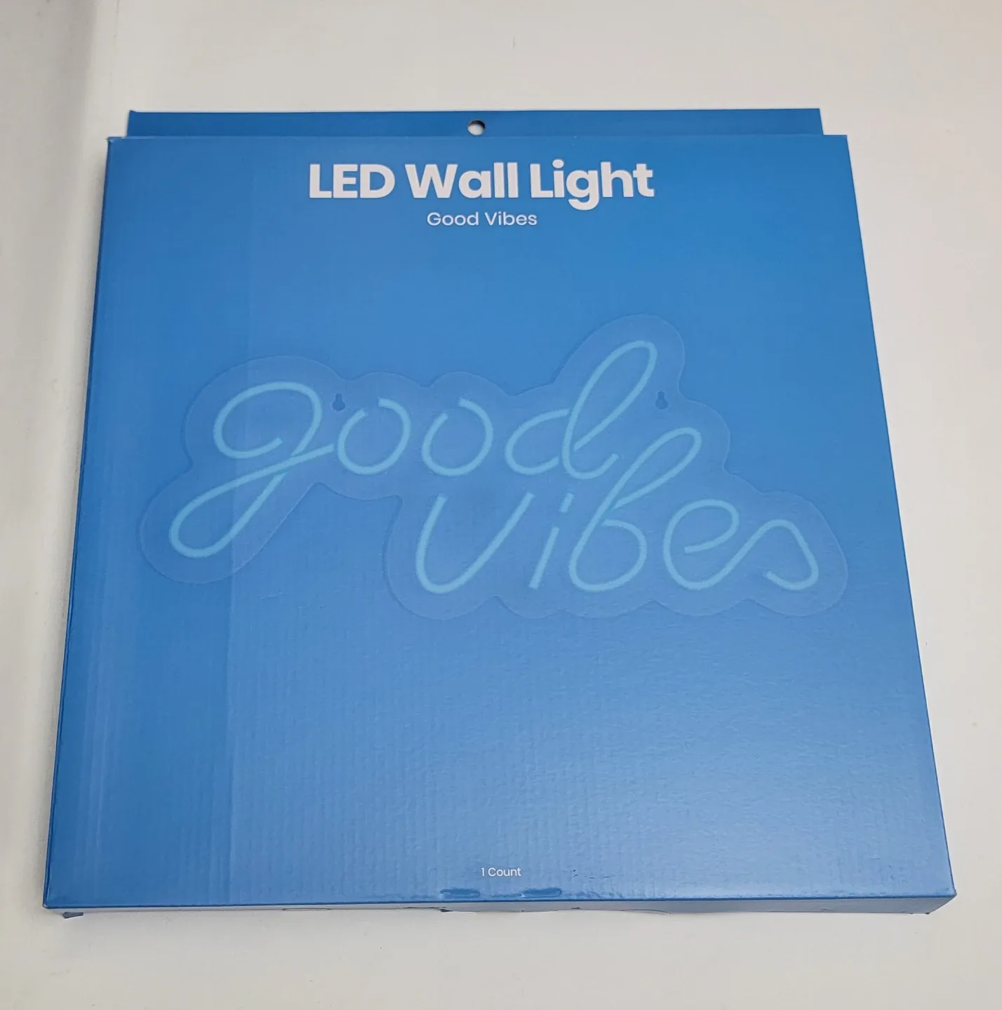 LED Wall Light – “Good Vibes” Neon Sign USB & Battery Powered image indicator(3)