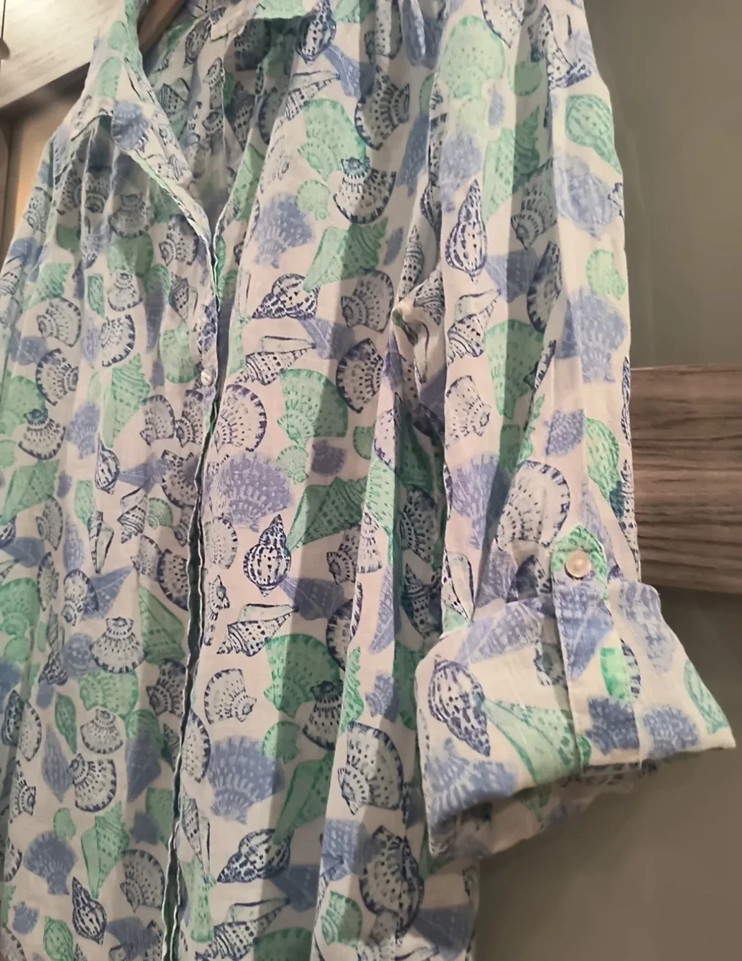 Charter Club Linen Button-Down Shirt - Size M image indicator(3)