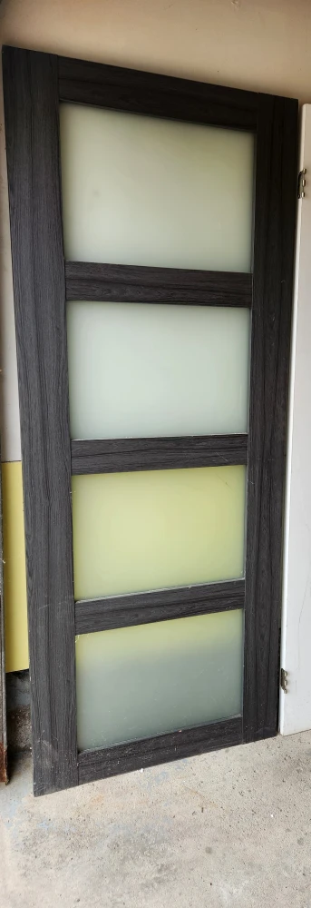 Modern Interior Door with Frosted Glass