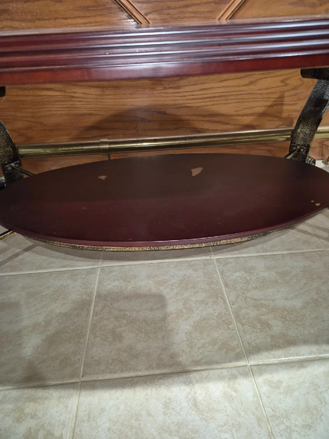 Vintage Coffee Table - Dark Wood & Metal image indicator(5)
