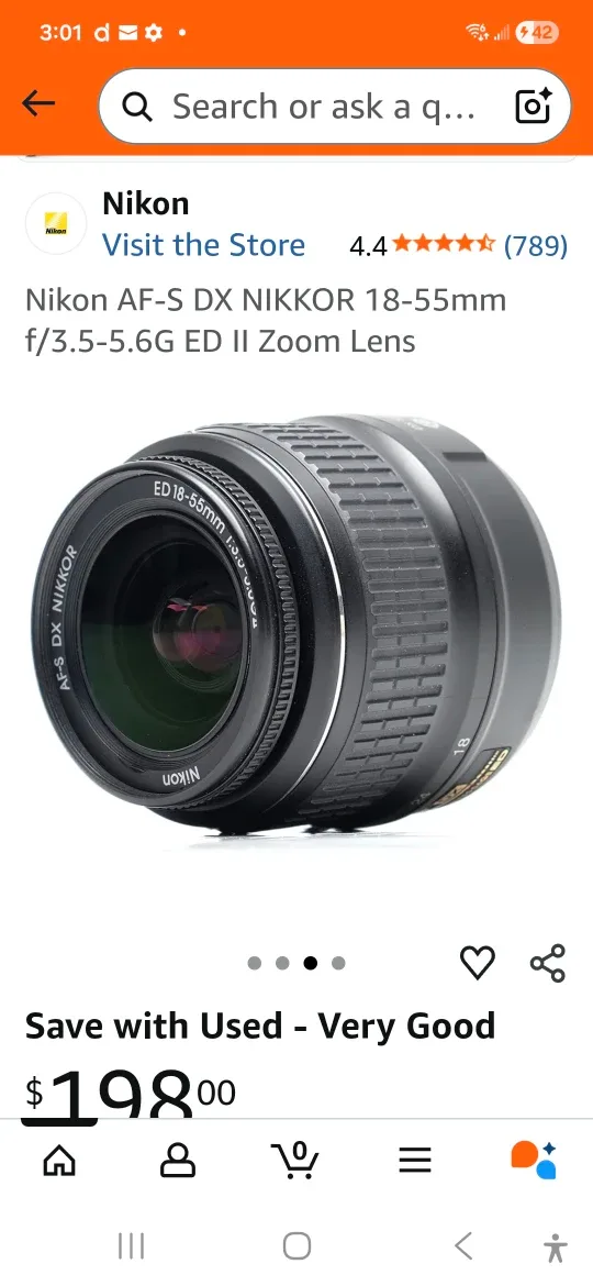 Nikon AF-S DX Nikkor 18-55mm Zoom Lens image indicator(3)