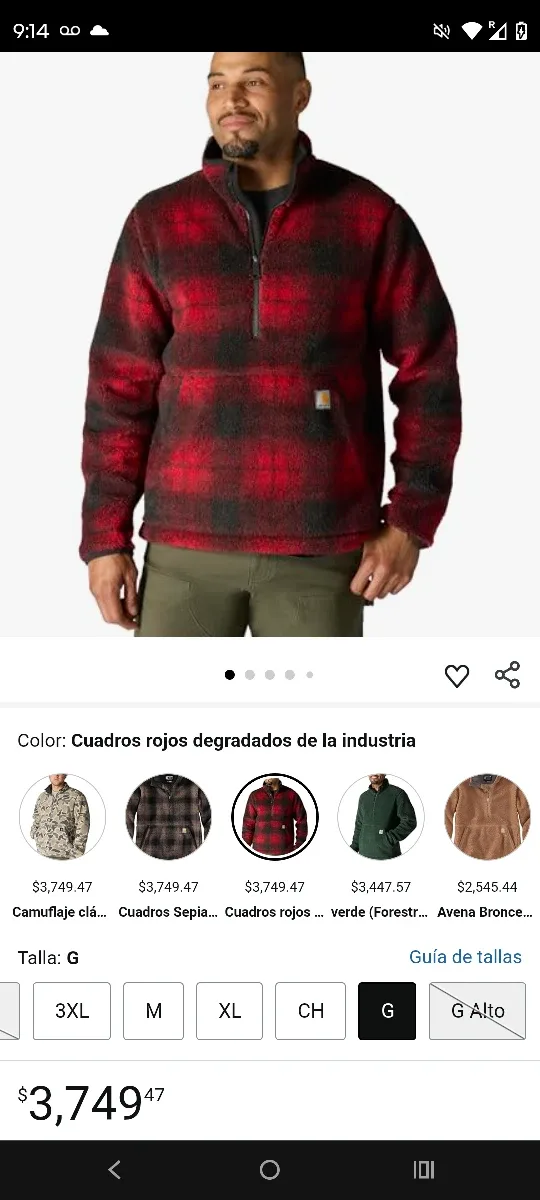 Carhartt Fleece Pullover - Size L image indicator(5)