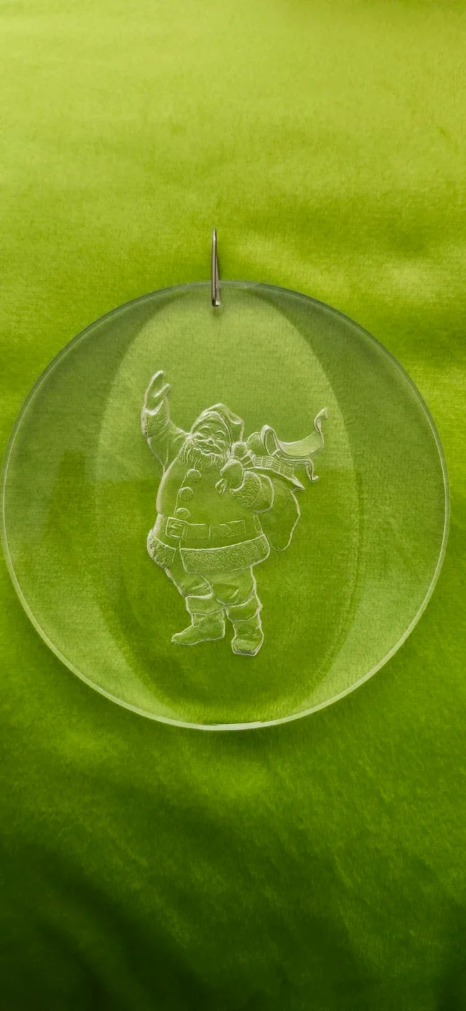 Box of 72 Sealed Santé Crystal-Clear Santa Ornament image indicator(4)