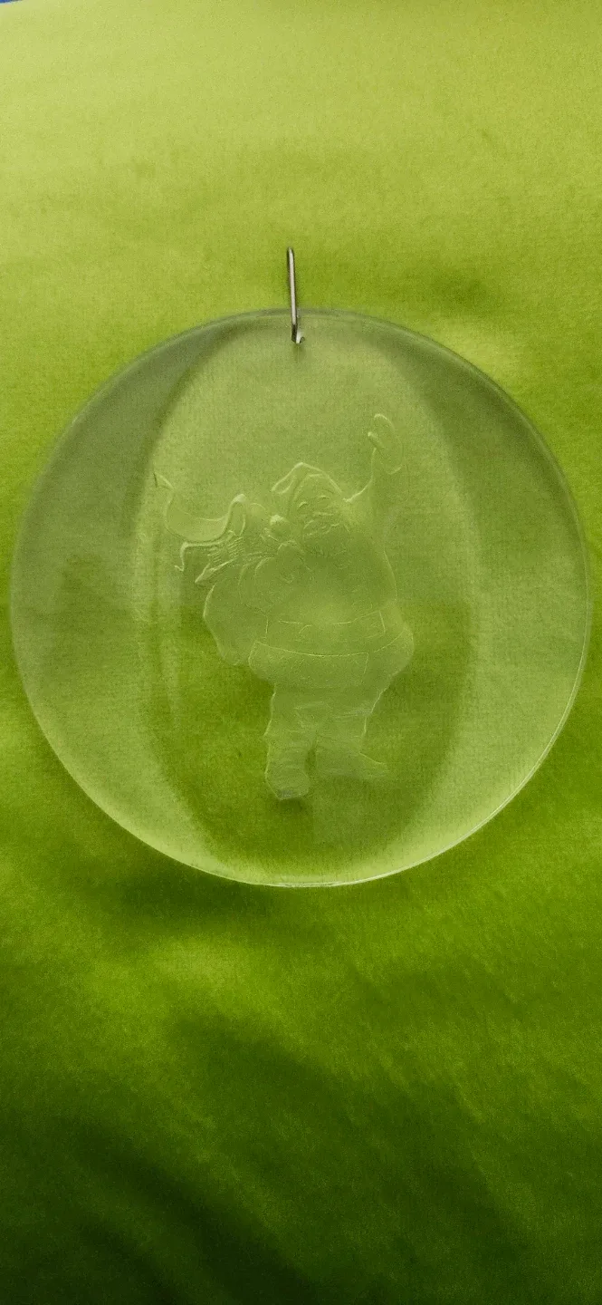 Box of 72 Sealed Santé Crystal-Clear Santa Ornament image indicator(5)