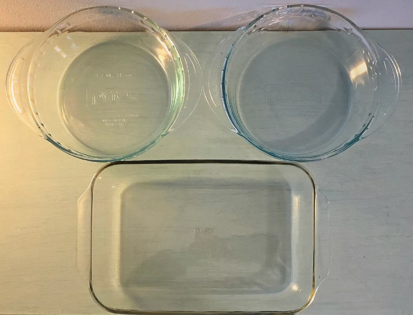 3 Piece Pyrex Glass Dishes