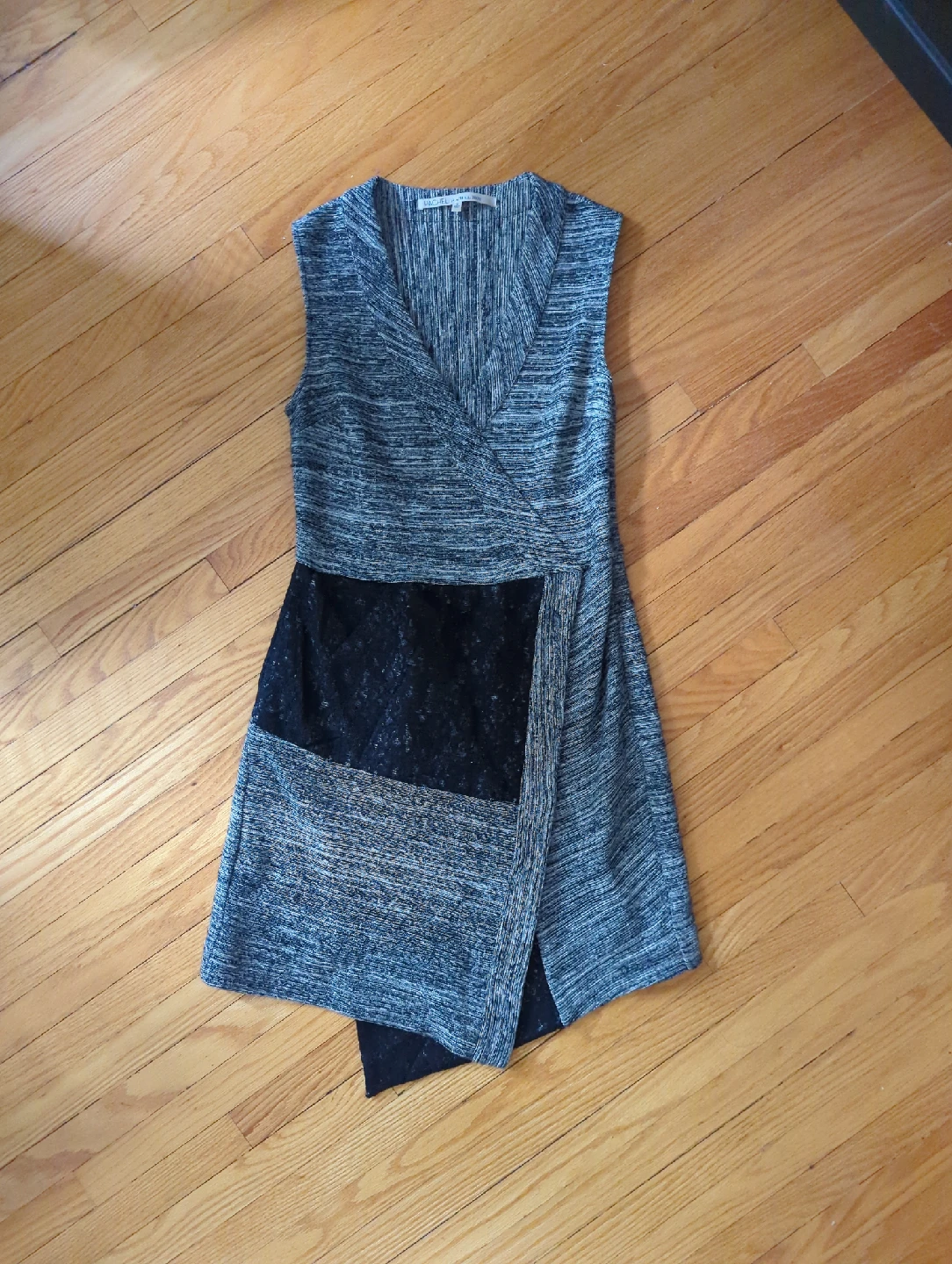 Rachel Roy Grey & Black Dress