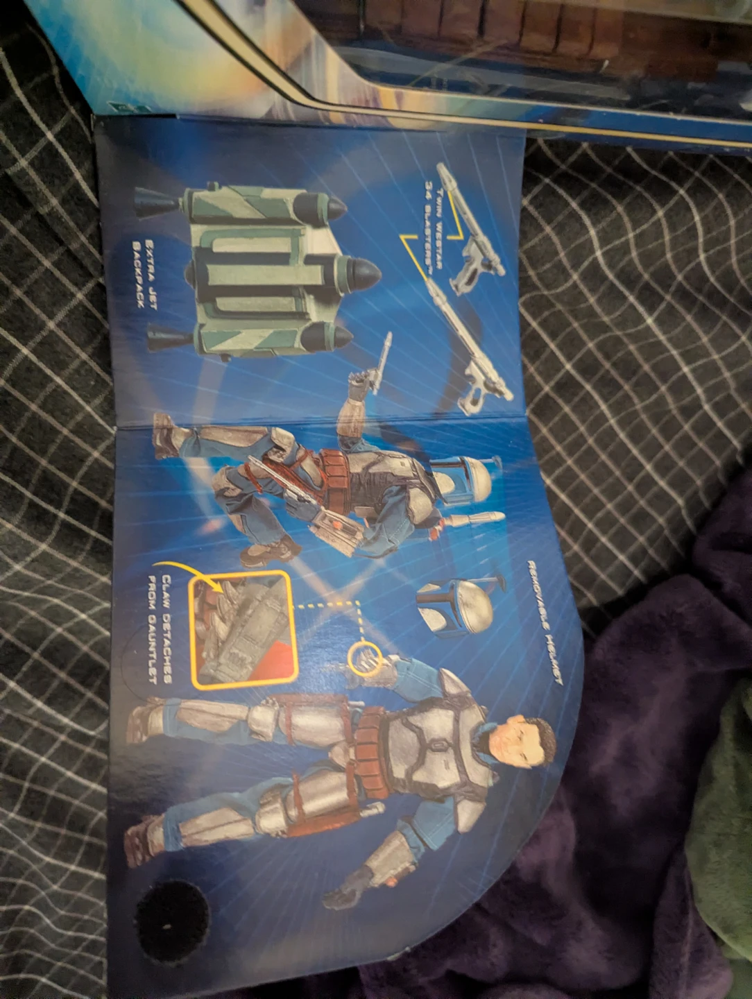 Star Wars Attack of the Clones Jango Fett Figure 2003 - photo 2