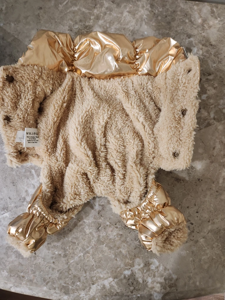 Gold Dog Puffer Jacket -X Small - photo 2