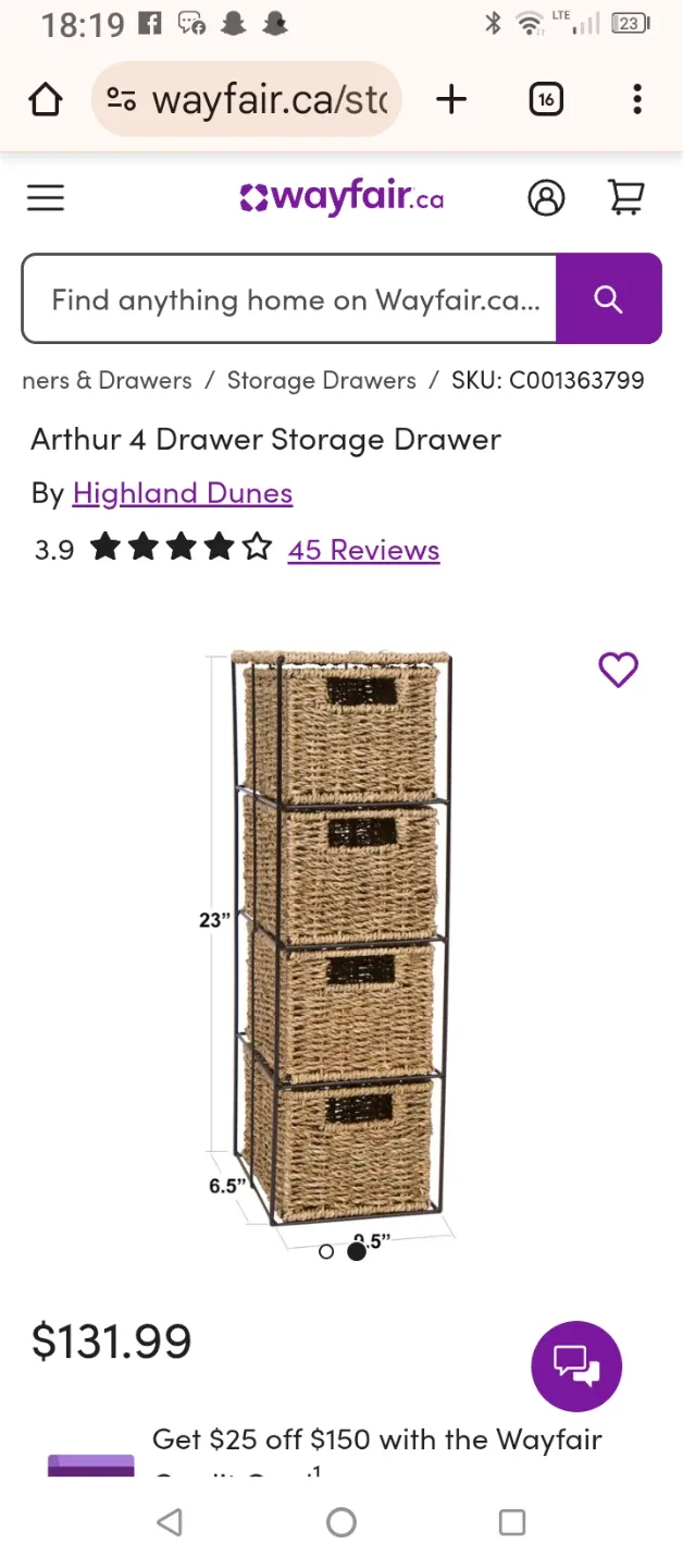 Highland Dunes Arthur 4 Drawer Storage image indicator(2)