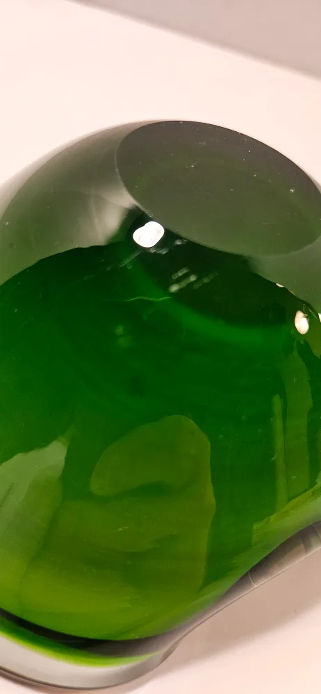 Green & Amber Glass Ashtray image indicator(7)