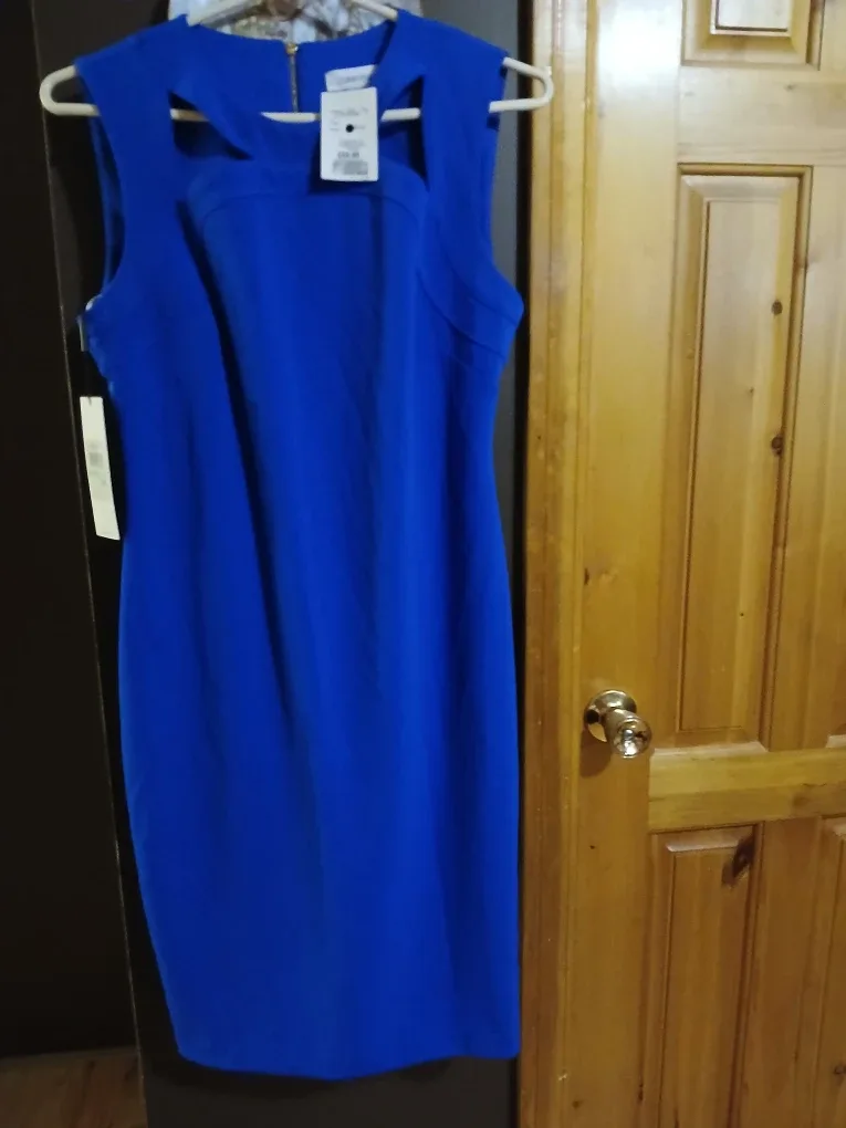 Calvin Klein Blue Dress - Size 8 (New)