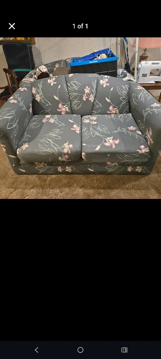 Floral Pattern Loveseat
