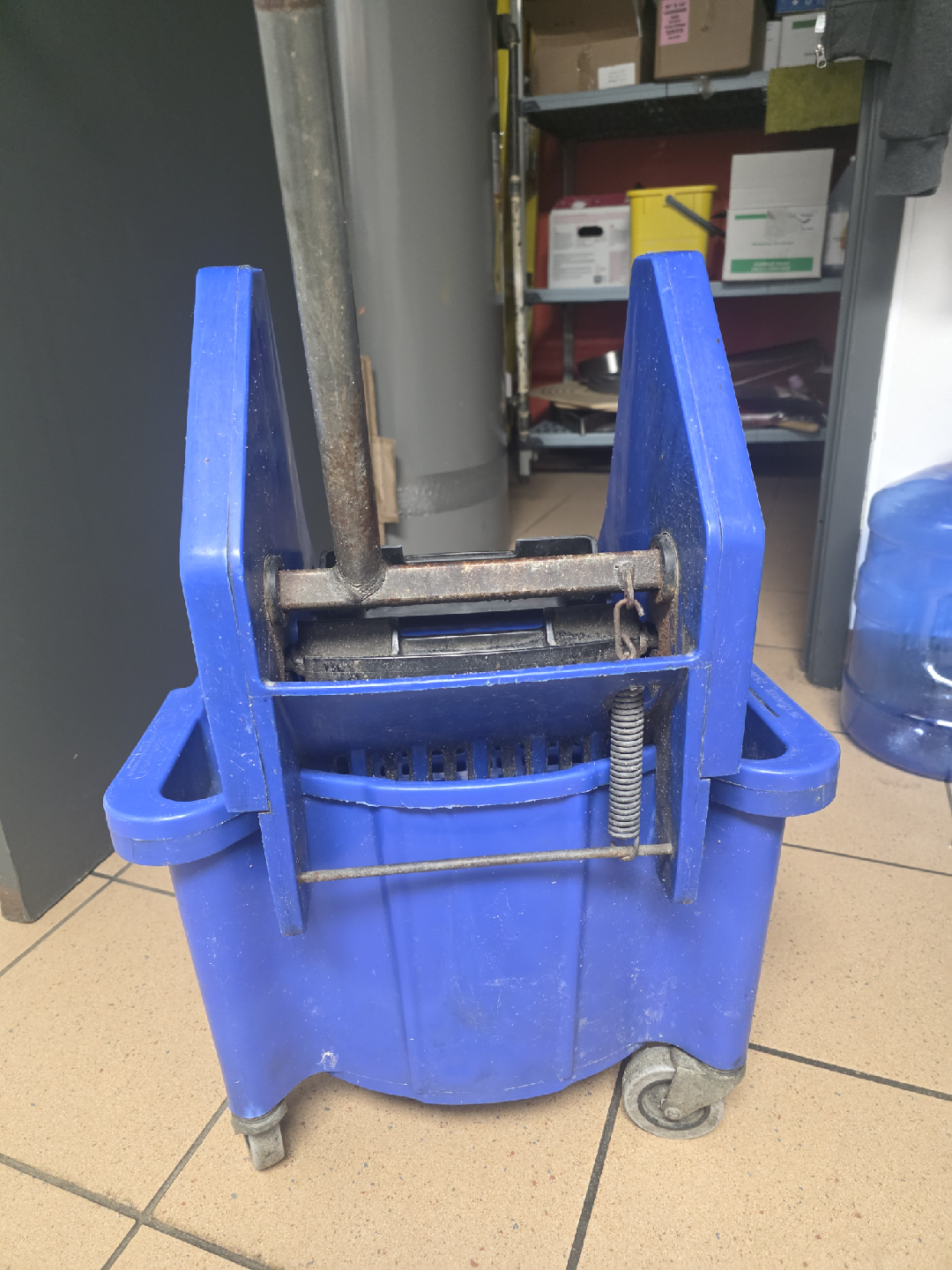 Blue Mop Bucket with Wringer