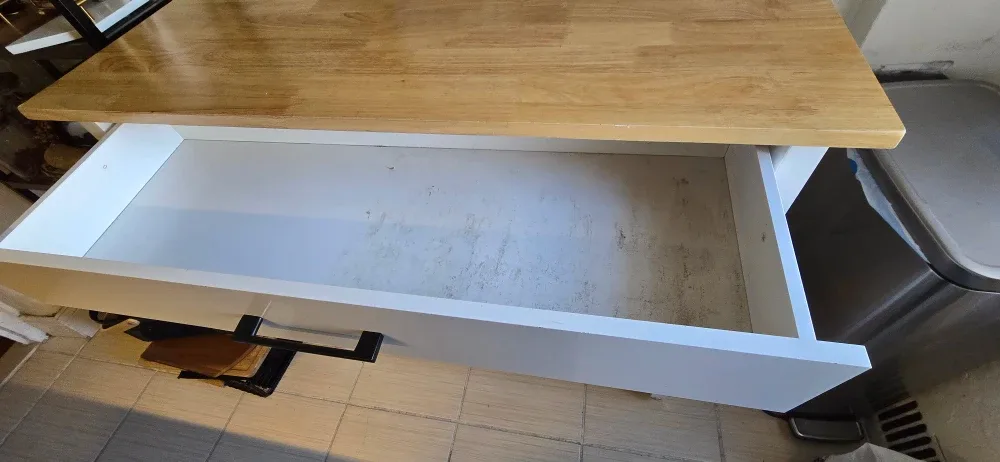 Kitchen Island Cart - White & Wood image indicator(4)