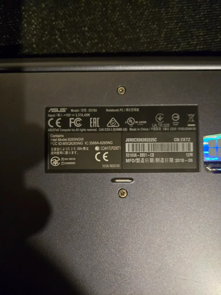 ASUS X510U Laptop image indicator(3)