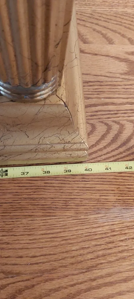 Gold Coloured Display Cabinet - 80" High image indicator(4)