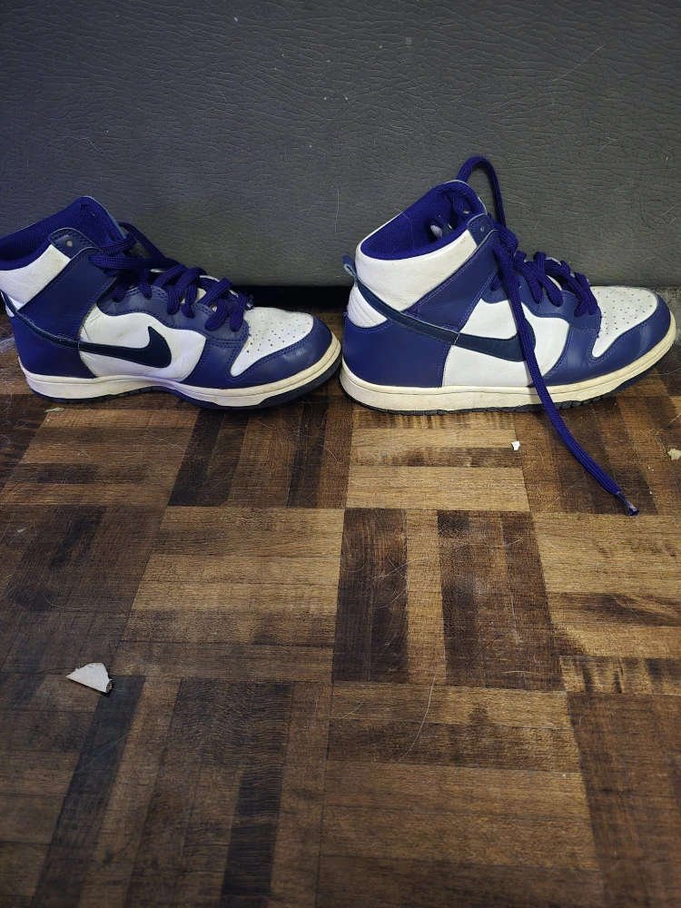 MOVING SALE Nike Dunk High White/Navy Shoes - photo 2