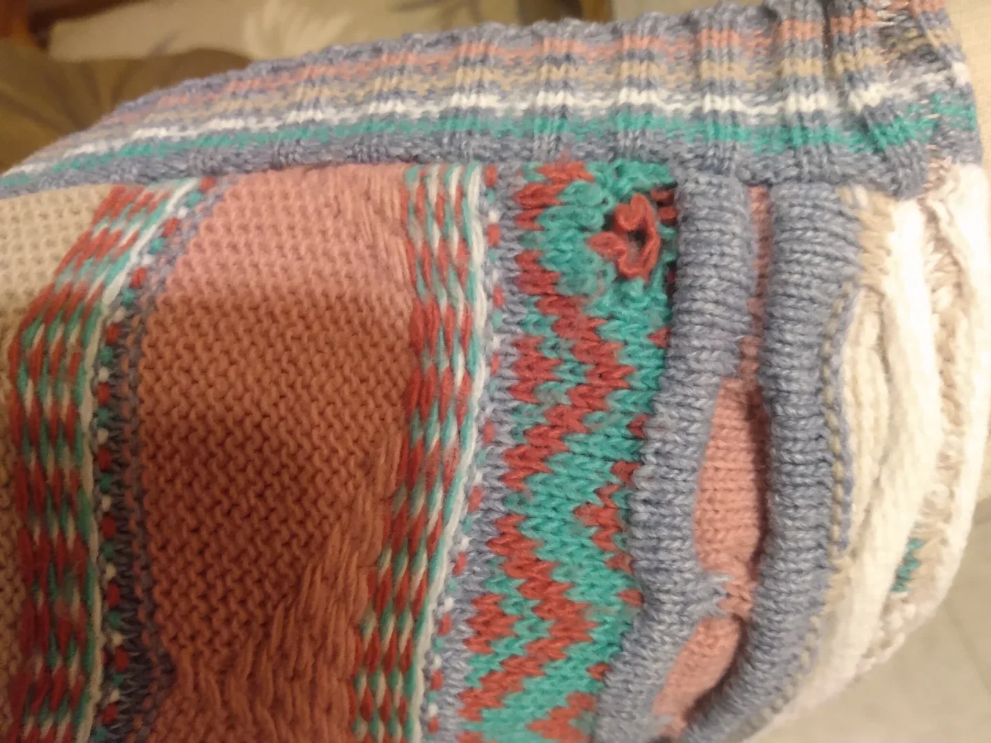 Coogi Style Sweater - Multicolor Knit S-M image indicator(3)