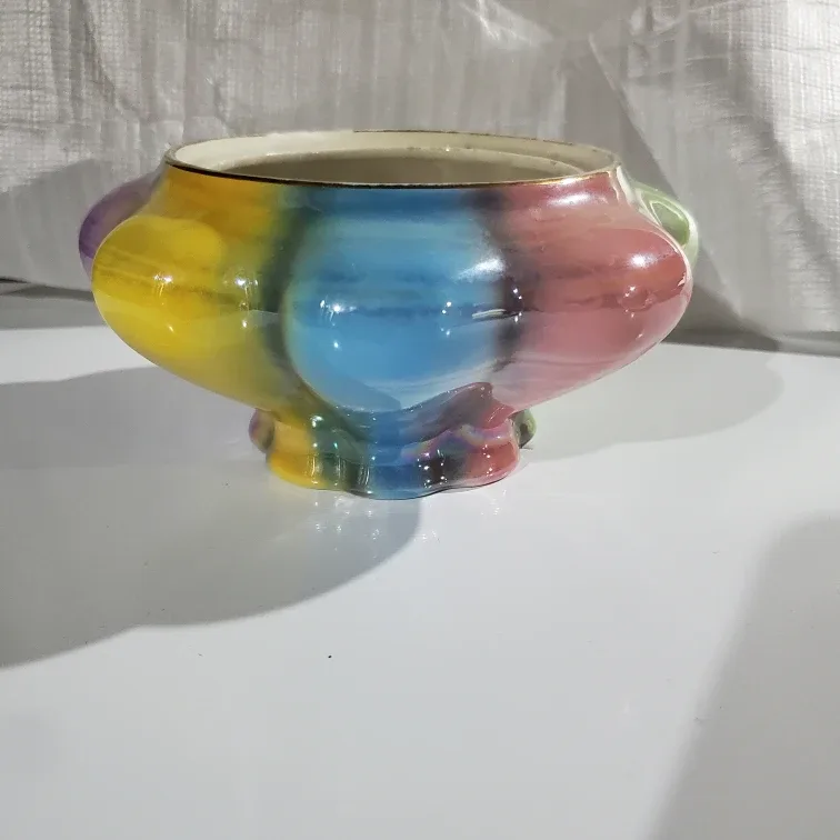 Vintage Made in Italy Rainbow Vase