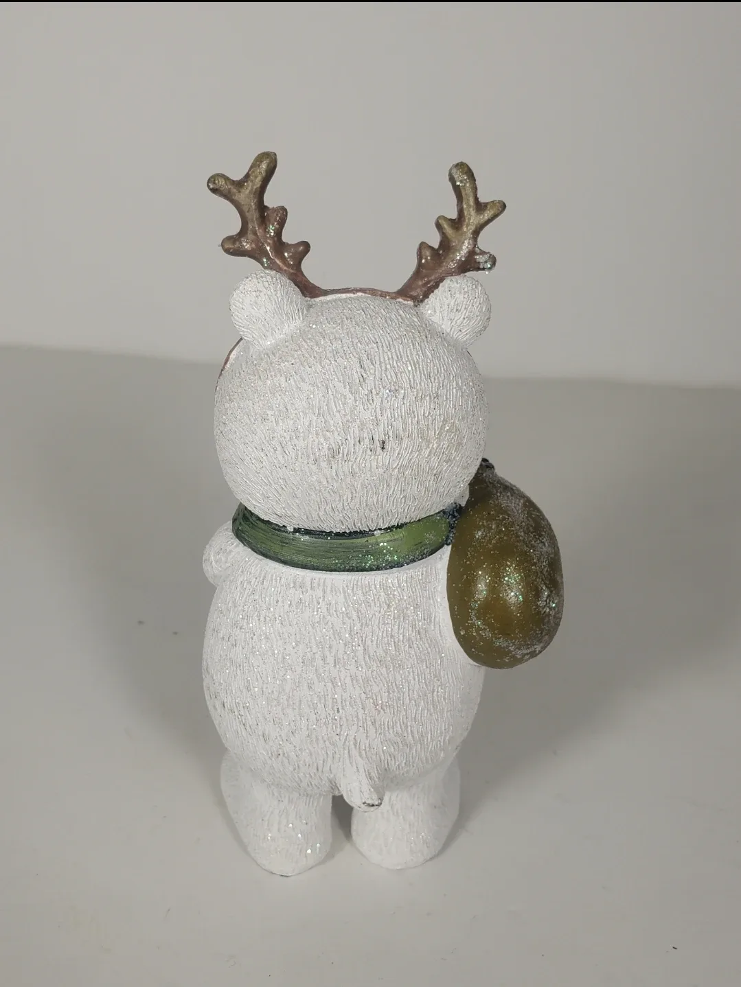 Glitter Polar Bear Reindeer Holiday Home Decor 6 Inches image indicator(3)