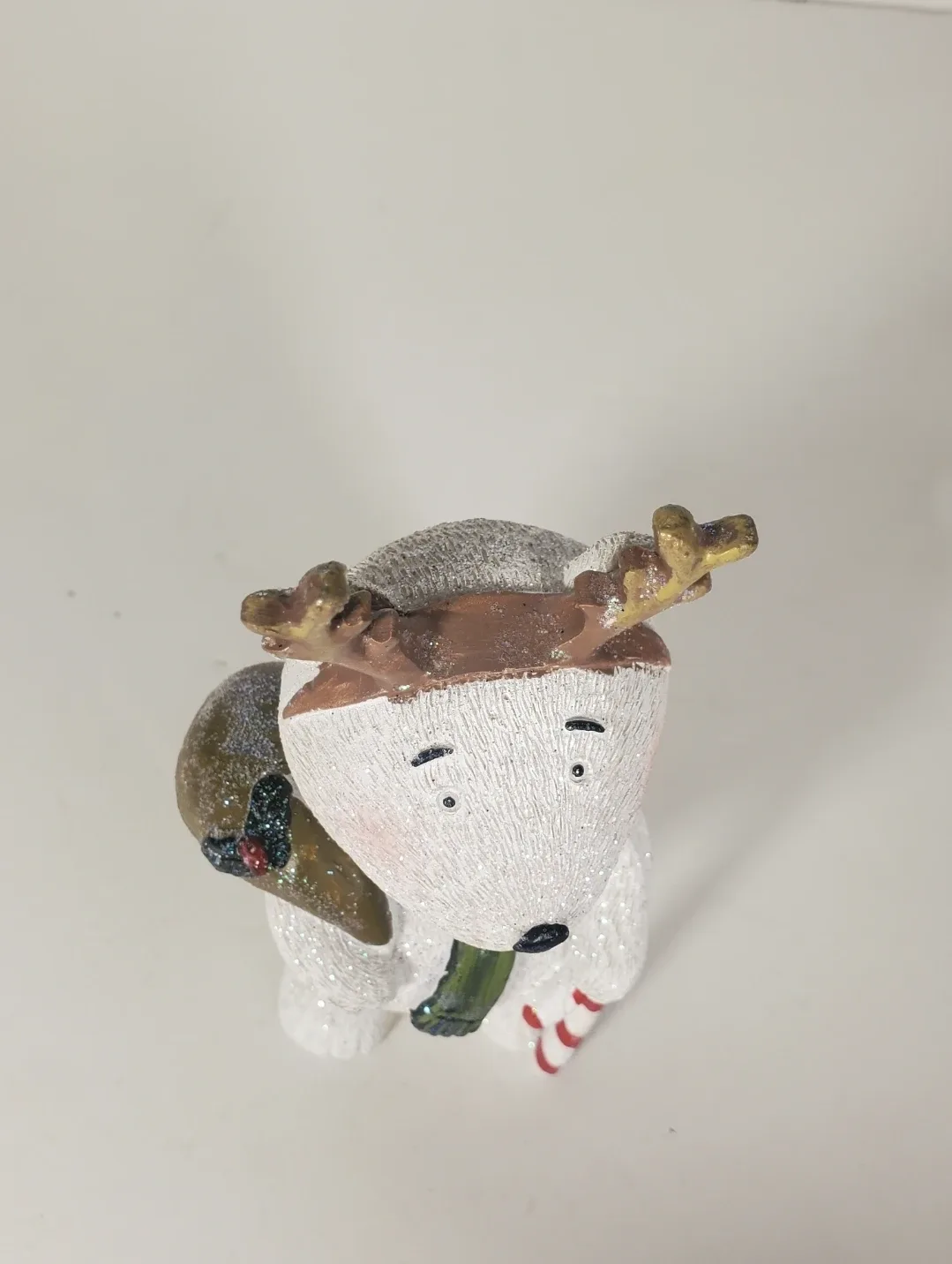 Glitter Polar Bear Reindeer Holiday Home Decor 6 Inches image indicator(5)