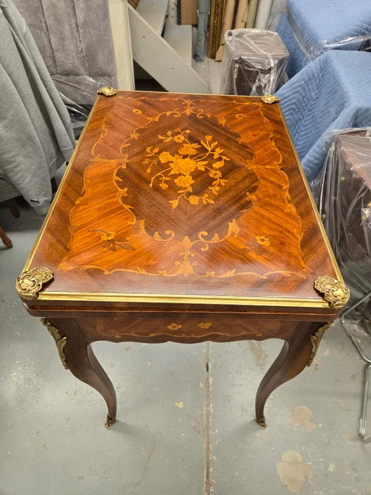 Antique Folding Game Table