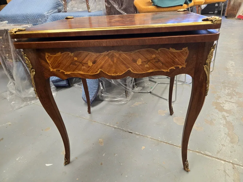 Antique Folding Game Table image indicator(2)