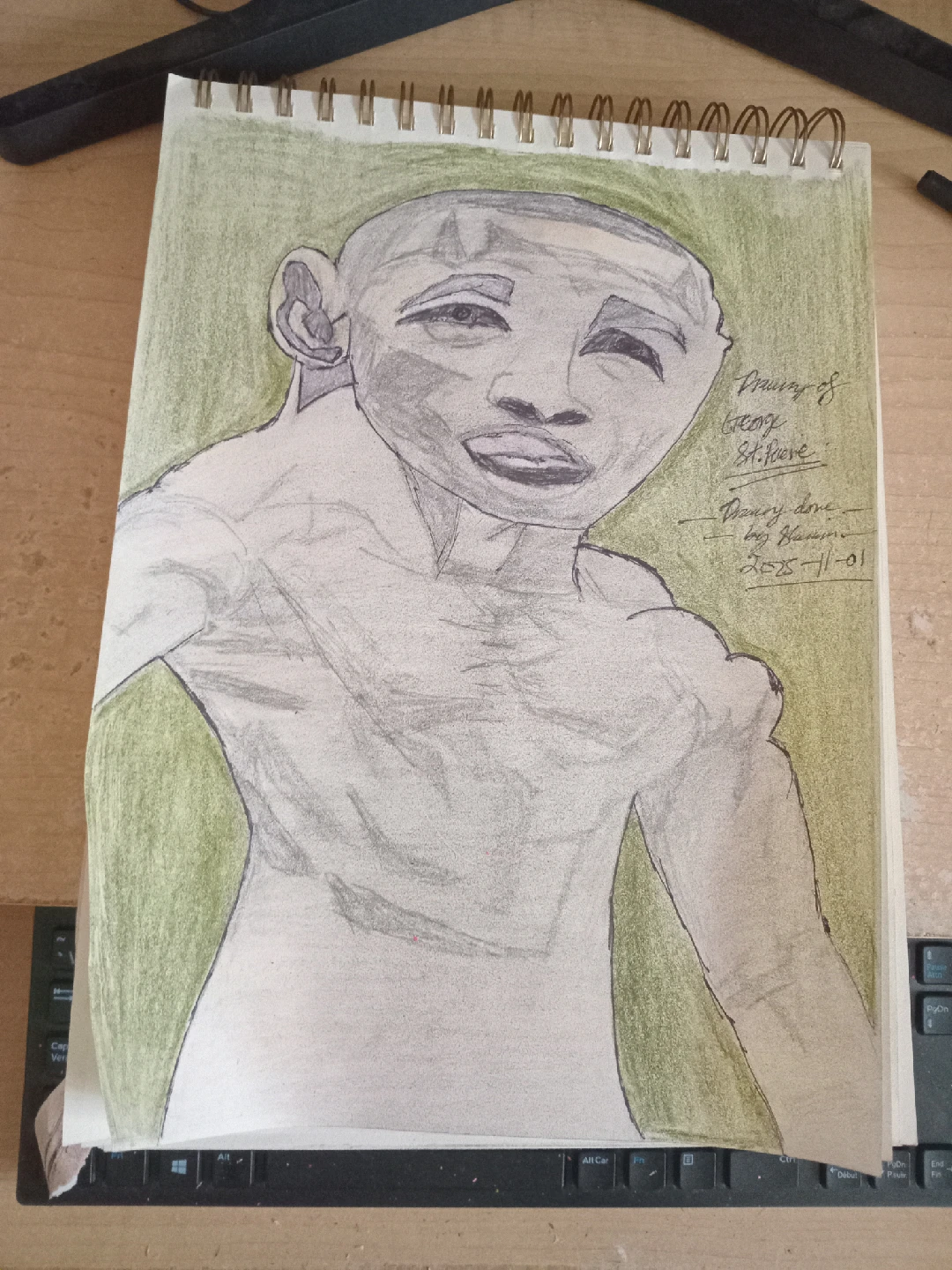 George St. Piere Drawing Illustration by custom artist Sherwin - photo 2