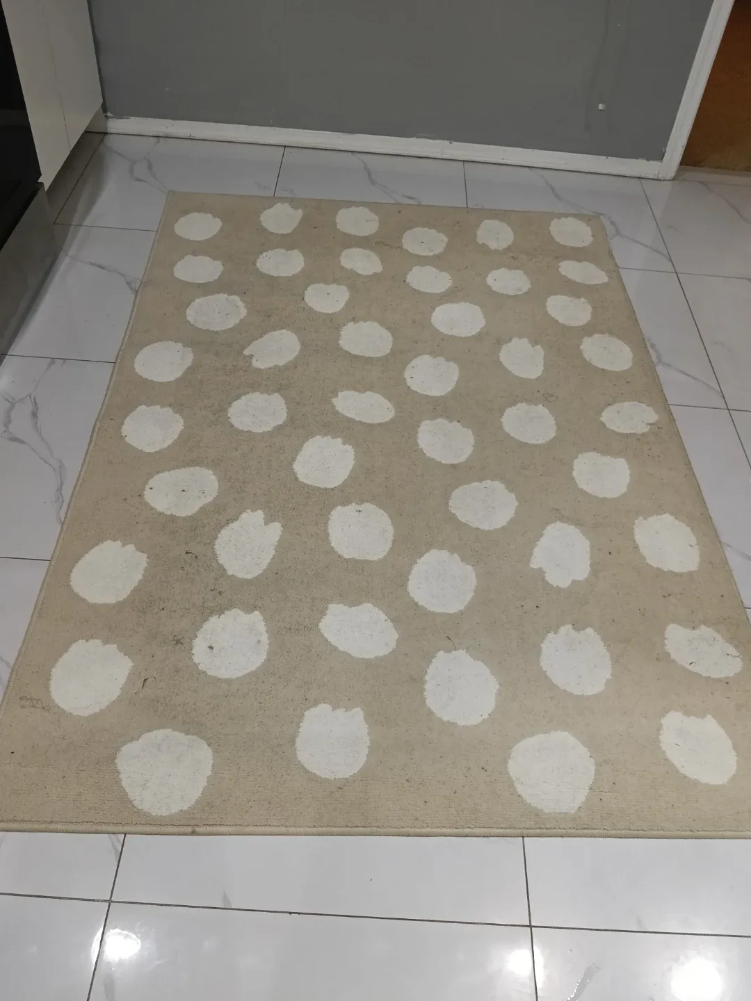 Beige Rug with White Spots image indicator(2)