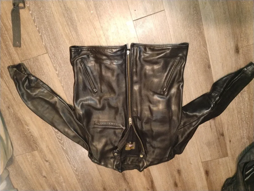 Speed and Strength Black Leather Motorcycle Jacket & Pants image indicator(3)