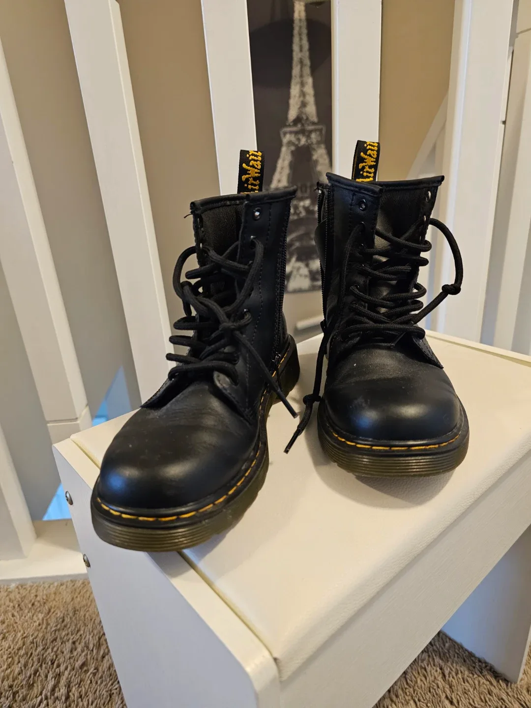 Dr. Martens 1460 J Black Boots - Size 3 US Youth