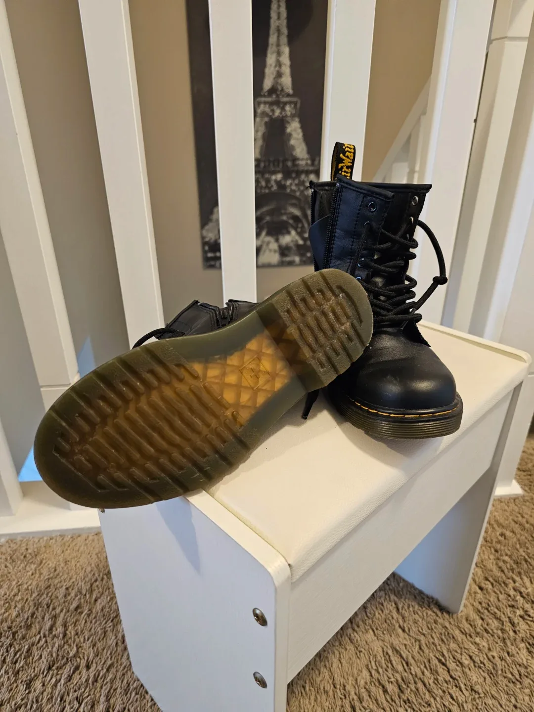 Dr. Martens 1460 J Black Boots - Size 3 US Youth image indicator(2)