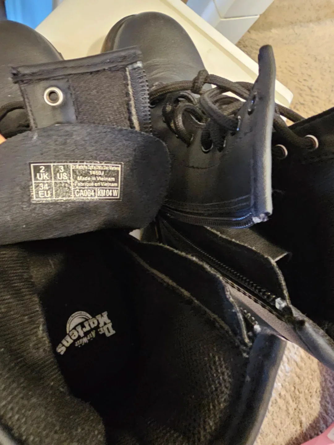 Dr. Martens 1460 J Black Boots - Size 3 US Youth image indicator(4)