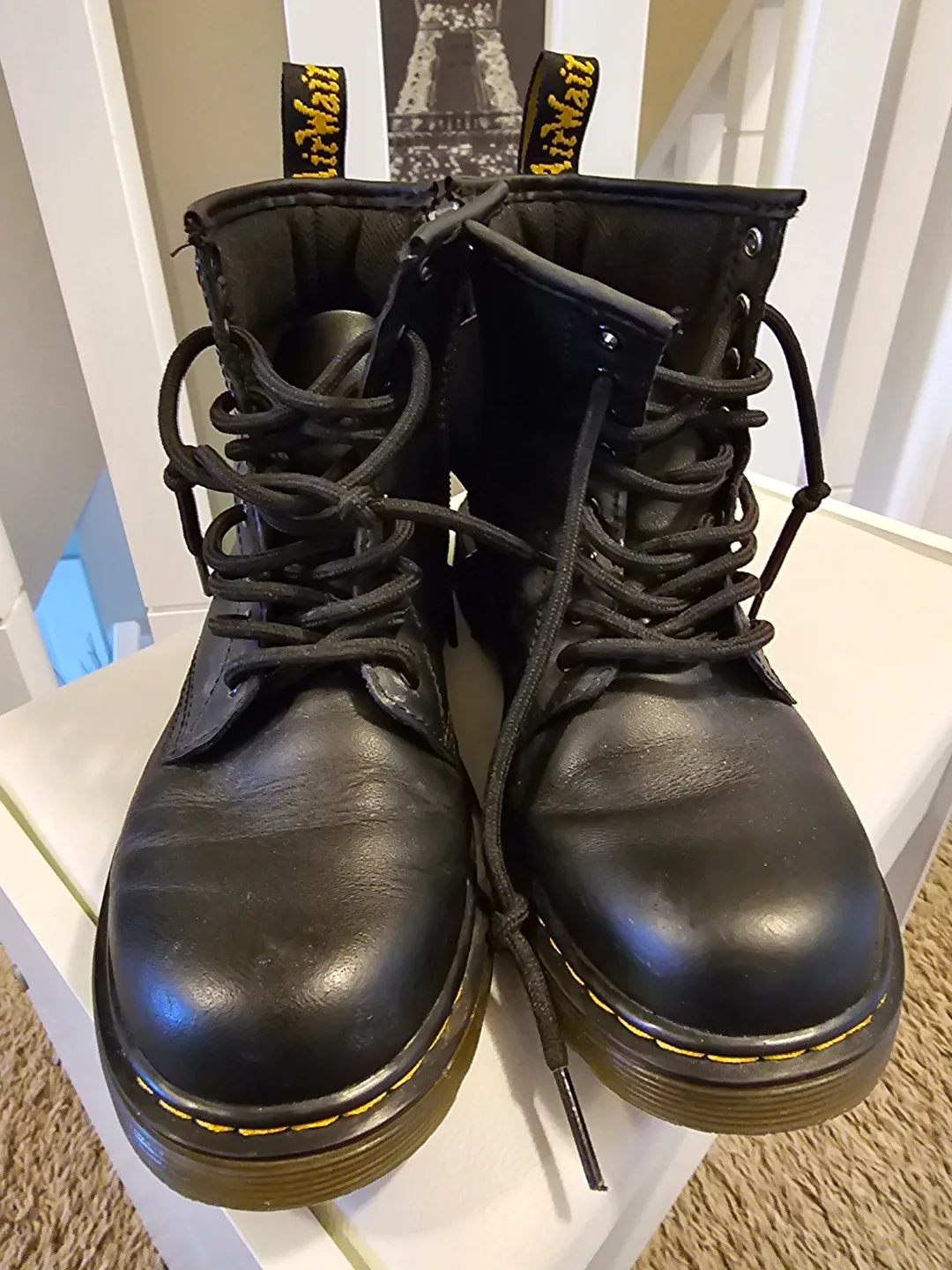 Dr. Martens 1460 J Black Boots - Size 3 US Youth image indicator(6)