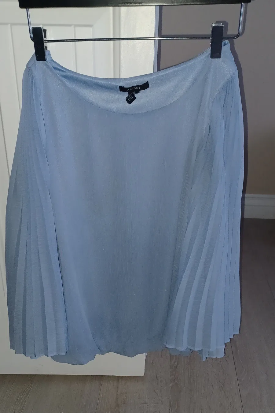 Amazing Blue Cape Sleeves Blouse - Size 10