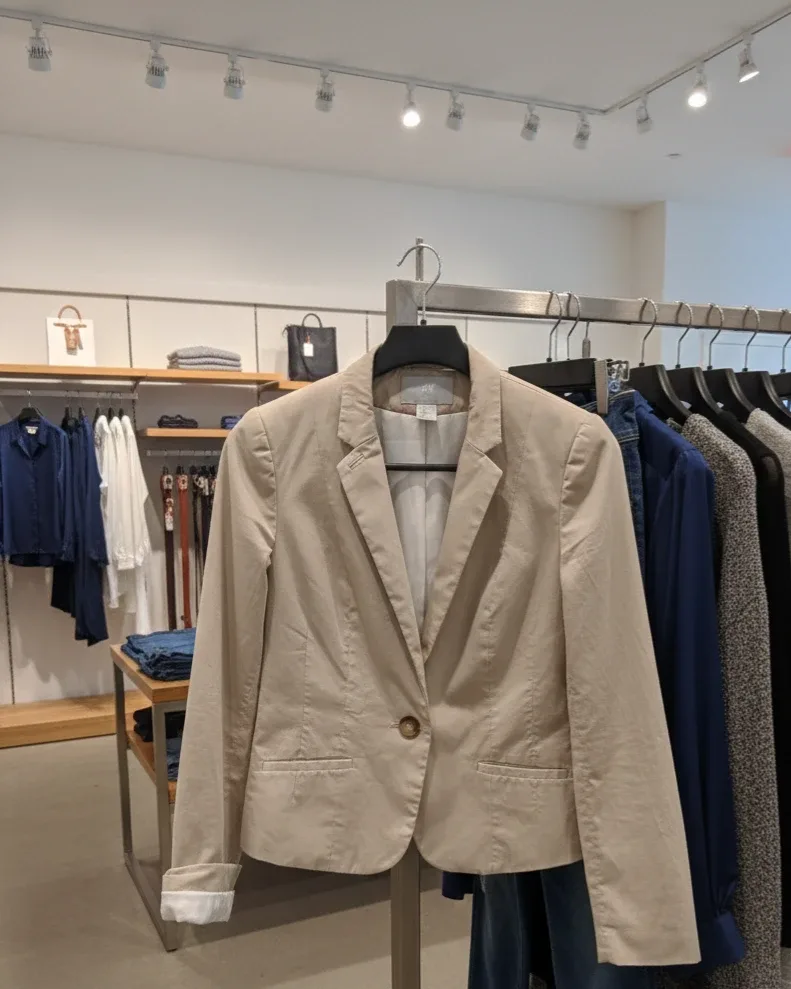 H&M Beige Blazer - Size 4