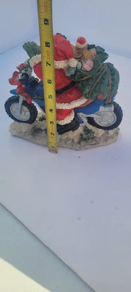 Santa on Motorcycle Figurine image indicator(5)