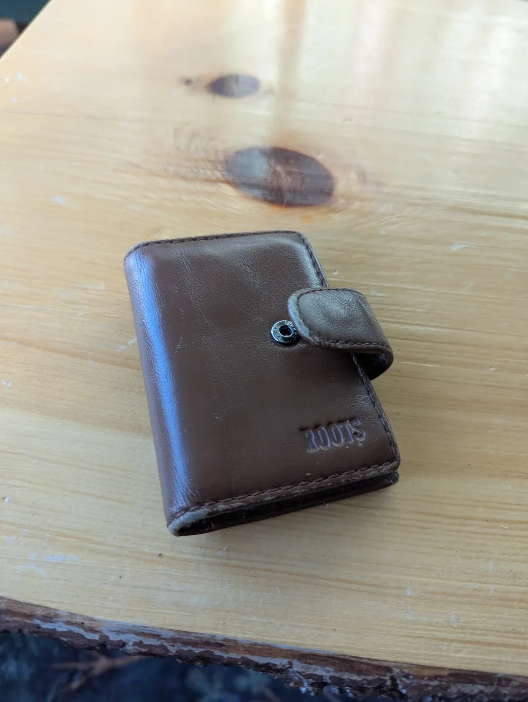 Roots Brown Leather Wallet
