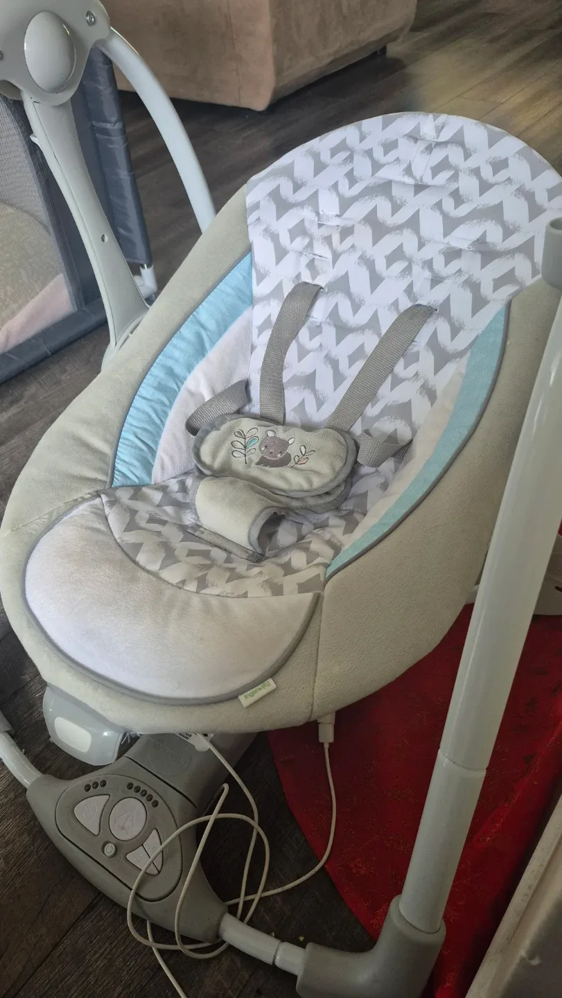 Ingenuity ConvertMe Swing-2-Seat - Grey/White image indicator(2)