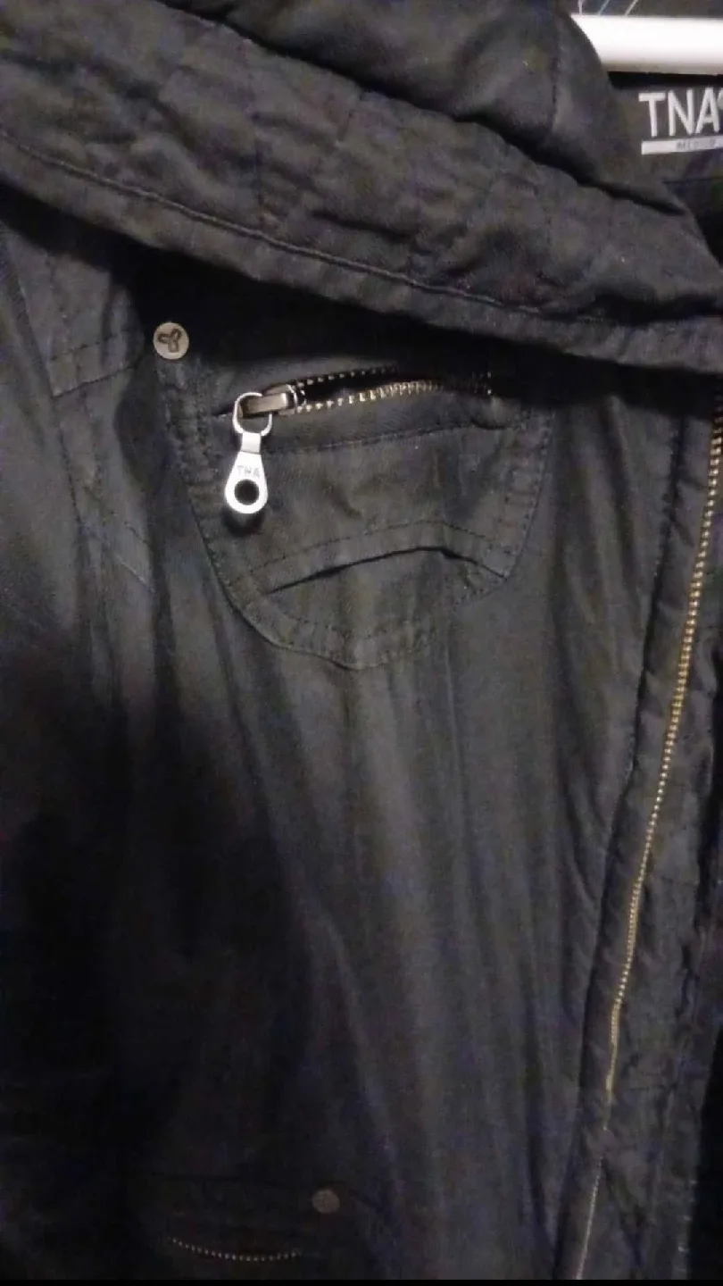 TNA Black Winter Coat - Size Medium image indicator(2)